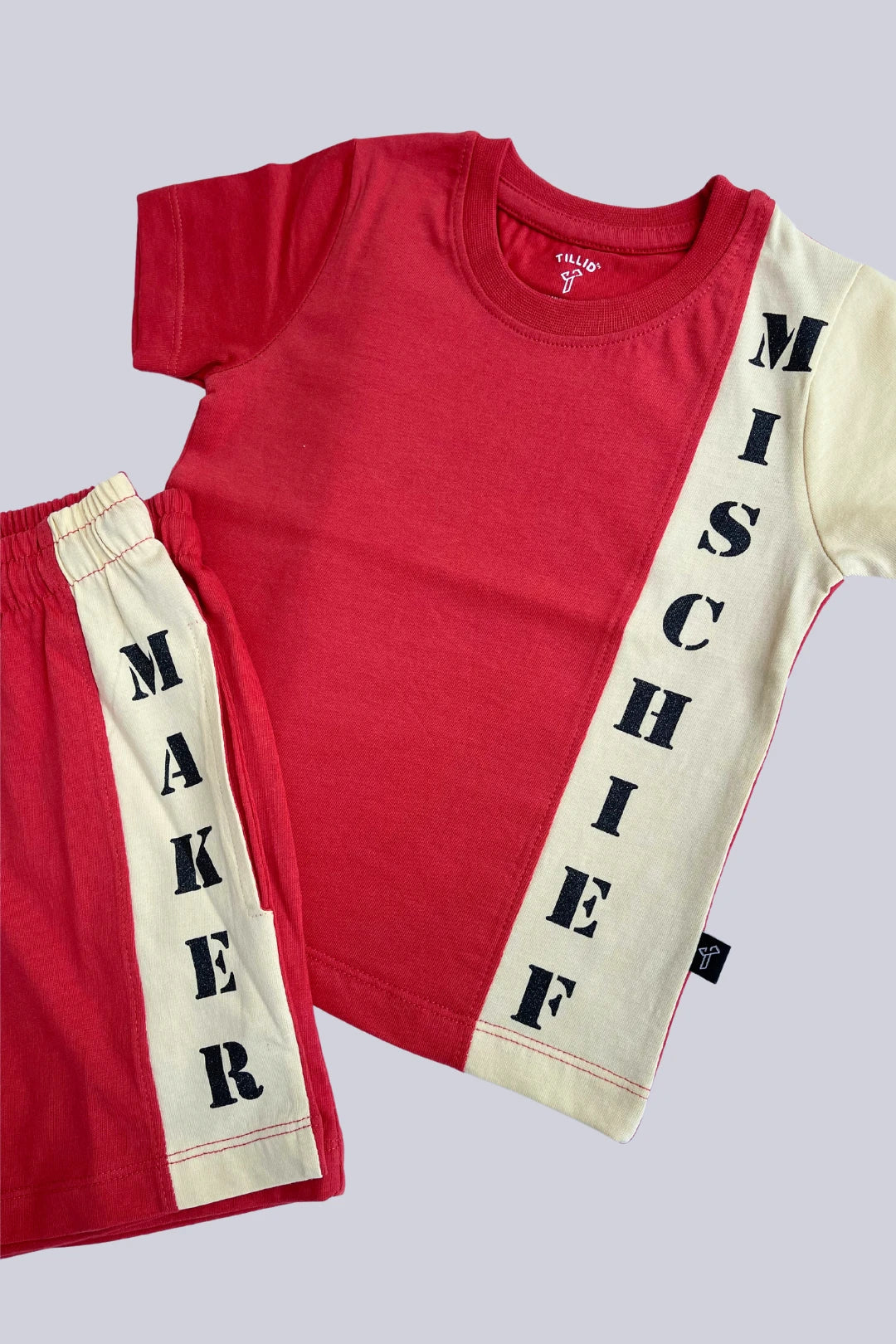 Mis-chief-T-Shirt-and-Shorts-Set