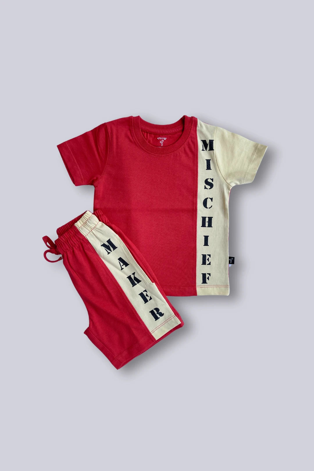 Mis-chief-T-Shirt-and-Shorts-Set