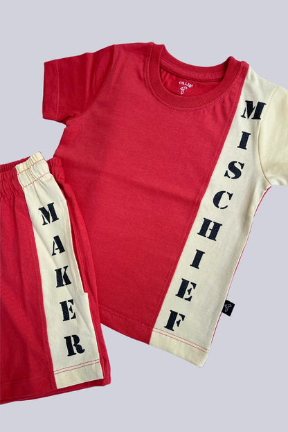 Mis-chief-T-Shirt-and-Shorts-Set